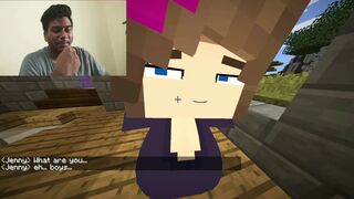 Minecraft TRY NOT TO CUM SEX GAMEPLAY jenny sex mod reaction