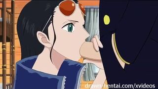 One Piece Hentai - Nami extended bath scene