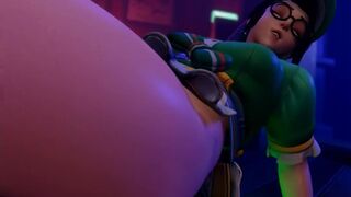 Big Ass Mei Bouncing on Big Cock. GCRaw. Overwatch