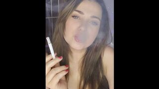 Sexy smoking girl