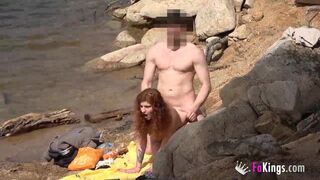 Picking up naked dudes: Naked lakeside fun with Jade!