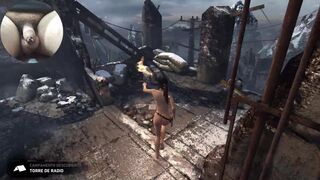 TOMB RAIDER NUDE EDITION COCK CAM GAMEPLAY #6
