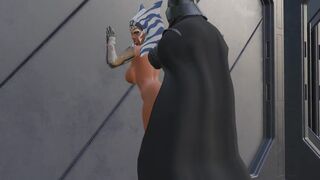 Ahsoka Tano ANAL X Darth Vader - Star Wars Cosplay 3D Hentai - POV, Doggystyle Against Wall