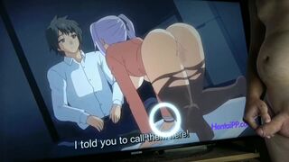 Hottest Hentai Uncensored Threesome With Creampie In The Temple PART 1