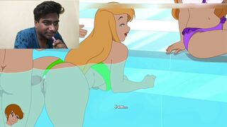 Gina getting Fucked Anal in the pool Cartoon SEX gameplay reaction