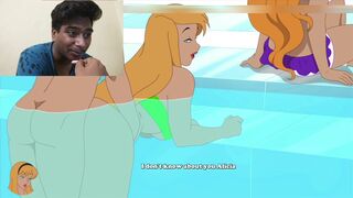 Gina getting Fucked Anal in the pool Cartoon SEX gameplay reaction