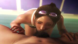 That summer with you at the pool 【Hentai 3D】