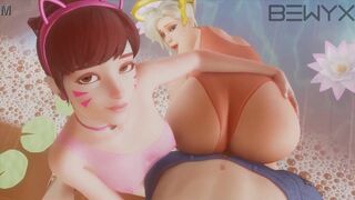 Overwatch Mercy 3 SFM & Blender 3D Hentai Porn Compilation