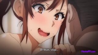 HOT Brunette hentai want to fuck anal