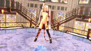 【MMD】Donut Hole with Alice [Upd1-Nopan-Add tail]【R-18】