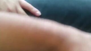 (Public Bus) Horny brunette stranger shows me her tits and gives me blowjob