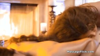 Sliding and scissoring oily massage