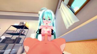 Hatsune Miku Sex with a Beautiful Girl. (3D Hentai)