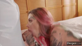 Deeper - Deeper. Tattooed beauty Chantal Danielle in her Deeper debut