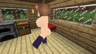 Porno de Minecraft Con Chica Sexy | Creampie | Rusa | Mamada