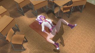 3D HENTAI Schoolgirl fucked in the ass on the table