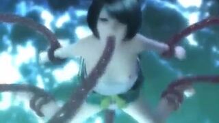 More At WWW.3DBADGIRLS.CLUB - Small 3D Girl Pounded By Tentacles