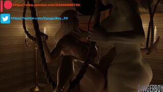 Resident Evil / Futa Lady Dimitrescu BDSM - Futanari pounds female