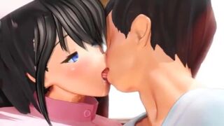 Sex with a nurse (who has huge tits) 【Hentai 3D】