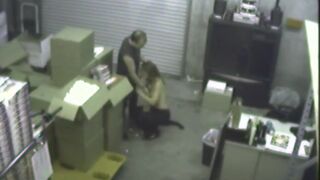 Couple having Blowjob at warehouse