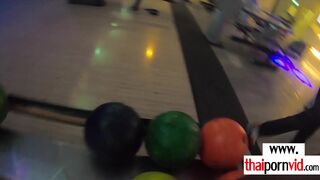 Thai teen loves playing with big balls