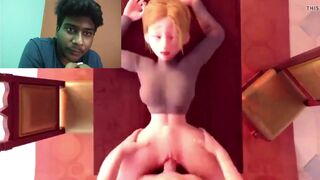 Elise Fucked on Table POV 3D SEX cartoon animted reaction