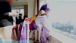 Genshin Impact - Raiden Shogun cosplay sex - {Twitter @CosplayJavHD}