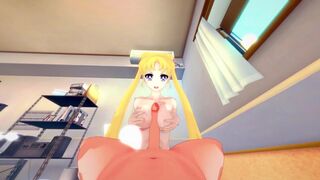 Sailor Moon Sex with a Beautiful Girl. (3D Hentai)