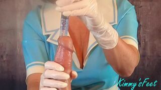 Extreme deep 22 inch cock sounding torture & edging with penis pump enlarger