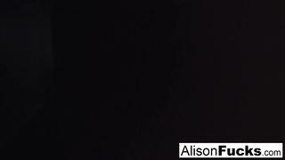 Alison masturbates in bed