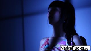 Japanese Pornstar Marica gets nude