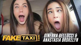 Fake Taxi - Cheeky Spanish Lesbians Anastasia & Ginebra In Backseat Threesome