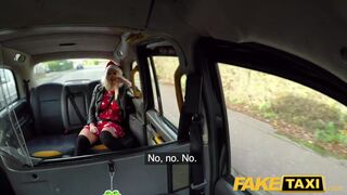 Festive Taxi Fuck and Facial Finish for Busty Blonde