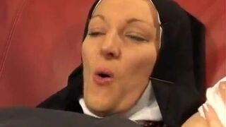Fisting the Nun Wild and Hard