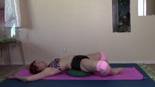 Frog pose for sore hips and lower back pain Join my free telegram link is on my profile