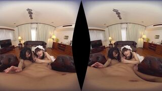 Let's Enjoy Two Japanese Maids Japanese VR Porn
