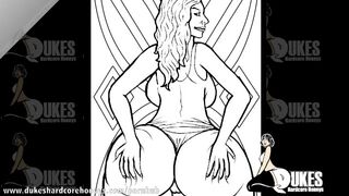 Dukes Hardcore Honeys - Sexy Adult Coloring Book