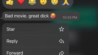 CUCKOLD TEXTING: Real movie date with my bull