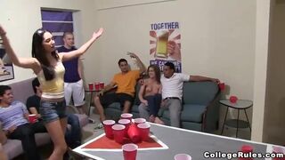 Strip Pong At Crazy College Party