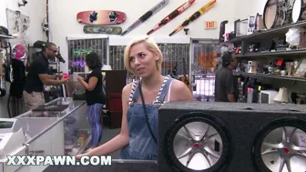 XXX Pawn - Stevie Sixx Sells Her BF's Bass Amp For Cash, And Her Ass, Too