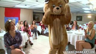 Dancing Bear - Big Dick Male Strippers and a Fluffy Dancing Bear Entertaining Women (db992