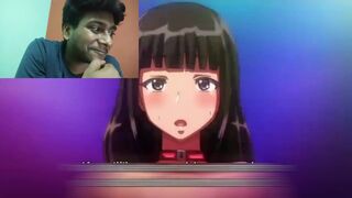 Japanese Cute Girls Hentai SEX threesome porn reaction