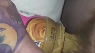 Peanut butter fun (fucking peanut butter and sucking my fiancées feet)