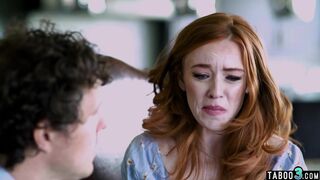 Tricky redhead teen fucked by stepsis BF