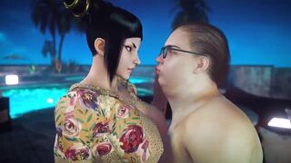 Bitch loves her daddy with a fat cock【Hentai 3D】