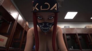 3D Hentai: KDA Akali Fucked On The Backstage League of Legends Uncensored Hentai