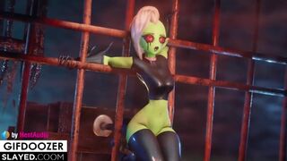 Lord Dominator Sex Machine Deep Anal with Belly Bulge and Cumflation 3d animation with sound
