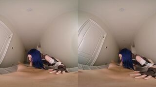 Petite Ailee Anne as LEAGUE OF LEGENDS CAITLYN Interrogates You VR Porn
