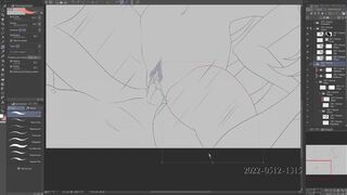 [Speedpaint] Shidou's Hardships (Clip Studio Paint)