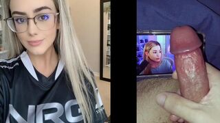 Hot Streamer Fap Tribute - Hot Babe Try Not To Cum Challenge